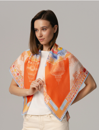 Картинка Шовкова хустина «Garden Orange»